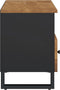 vidaXL - Tv-meubel - 100x33x46 - cm - massief - mangohout - en - bewerkt - hout
