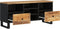 vidaXL - Tv-meubel - 100x33x46 - cm - massief - mangohout - en - bewerkt - hout