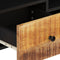 vidaXL - Tv-meubel - 100x33x46 - cm - massief - mangohout - en - bewerkt - hout