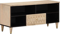 vidaXL - Tv-meubel - 100x33x46 - cm - massief - mangohout