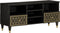 vidaXL - Tv-meubel - 100x33x46 - cm - massief - mangohout