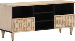 vidaXL - Tv-meubel - 100x33x46 - cm - massief - mangohout