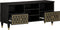 vidaXL - Tv-meubel - 100x33x46 - cm - massief - mangohout