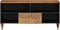 vidaXL - Tv-meubel - 100x33x46 - cm - massief - mangohout