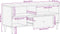 vidaXL - Tv-meubel - 100x33x46 - cm - massief - mangohout