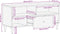 vidaXL - Tv-meubel - 100x33x46 - cm - massief - mangohout