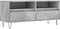 vidaXL - Tv-meubel - 100x34,5x44,5 - cm - bewerkt - hout - betongrijs