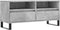 vidaXL - Tv-meubel - 100x34,5x44,5 - cm - bewerkt - hout - betongrijs