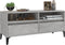 vidaXL - Tv-meubel - 100x34,5x44,5 - cm - bewerkt - hout - betongrijs