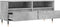 vidaXL - Tv-meubel - 100x34,5x44,5 - cm - bewerkt - hout - betongrijs