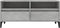 vidaXL - Tv-meubel - 100x34,5x44,5 - cm - bewerkt - hout - betongrijs