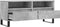 vidaXL - Tv-meubel - 100x34,5x44,5 - cm - bewerkt - hout - betongrijs
