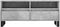 vidaXL - Tv-meubel - 100x34,5x44,5 - cm - bewerkt - hout - betongrijs