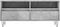 vidaXL - Tv-meubel - 100x34,5x44,5 - cm - bewerkt - hout - betongrijs