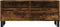 vidaXL - Tv-meubel - 100x34,5x44,5 - cm - bewerkt - hout - gerookt - eikenkleurig