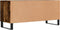 vidaXL - Tv-meubel - 100x34,5x44,5 - cm - bewerkt - hout - gerookt - eikenkleurig