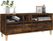 vidaXL - Tv-meubel - 100x34,5x44,5 - cm - bewerkt - hout - gerookt - eikenkleurig