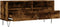 vidaXL - Tv-meubel - 100x34,5x44,5 - cm - bewerkt - hout - gerookt - eikenkleurig