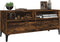 vidaXL - Tv-meubel - 100x34,5x44,5 - cm - bewerkt - hout - gerookt - eikenkleurig