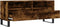vidaXL - Tv-meubel - 100x34,5x44,5 - cm - bewerkt - hout - gerookt - eikenkleurig