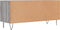 vidaXL - Tv-meubel - 100x34,5x44,5 - cm - bewerkt - hout - grijs - sonoma - eikenkleur