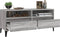 vidaXL - Tv-meubel - 100x34,5x44,5 - cm - bewerkt - hout - grijs - sonoma - eikenkleur