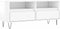 vidaXL - Tv-meubel - 100x34,5x44,5 - cm - bewerkt - hout - hoogglans - wit