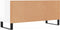 vidaXL - Tv-meubel - 100x34,5x44,5 - cm - bewerkt - hout - hoogglans - wit