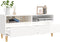 vidaXL - Tv-meubel - 100x34,5x44,5 - cm - bewerkt - hout - hoogglans - wit