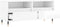 vidaXL - Tv-meubel - 100x34,5x44,5 - cm - bewerkt - hout - hoogglans - wit
