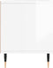 vidaXL - Tv-meubel - 100x34,5x44,5 - cm - bewerkt - hout - hoogglans - wit