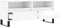 vidaXL - Tv-meubel - 100x34,5x44,5 - cm - bewerkt - hout - hoogglans - wit