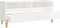 vidaXL - Tv-meubel - 100x34,5x44,5 - cm - bewerkt - hout - hoogglans - wit