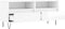 vidaXL - Tv-meubel - 100x34,5x44,5 - cm - bewerkt - hout - hoogglans - wit
