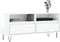 vidaXL - Tv-meubel - 100x34,5x44,5 - cm - bewerkt - hout - hoogglans - wit