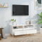 vidaXL - Tv-meubel - 100x34,5x44,5 - cm - bewerkt - hout - hoogglans - wit