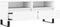 vidaXL - Tv-meubel - 100x34,5x44,5 - cm - bewerkt - hout - wit