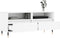 vidaXL - Tv-meubel - 100x34,5x44,5 - cm - bewerkt - hout - wit
