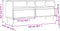 vidaXL - Tv-meubel - 100x34,5x44,5 - cm - bewerkt - hout - wit