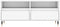 vidaXL - Tv-meubel - 100x34,5x44,5 - cm - bewerkt - hout - wit