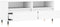 vidaXL - Tv-meubel - 100x34,5x44,5 - cm - bewerkt - hout - wit