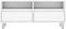 vidaXL - Tv-meubel - 100x34,5x44,5 - cm - bewerkt - hout - wit