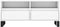 vidaXL - Tv-meubel - 100x34,5x44,5 - cm - bewerkt - hout - wit