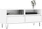 vidaXL - Tv-meubel - 100x34,5x44,5 - cm - bewerkt - hout - wit