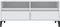 vidaXL - Tv-meubel - 100x34,5x44,5 - cm - bewerkt - hout - wit