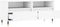 vidaXL - Tv-meubel - 100x34,5x44,5 - cm - bewerkt - hout - wit
