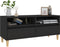vidaXL - Tv-meubel - 100x34,5x44,5 - cm - bewerkt - hout - zwart