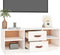 vidaXL - Tv-meubel - 100x34x40 - cm - massief - grenenhout - wit