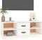 vidaXL - Tv-meubel - 100x34x40 - cm - massief - grenenhout - wit