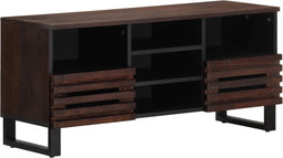 vidaXL - Tv-meubel - 100x34x46 - cm - massief - mangohout - bruin